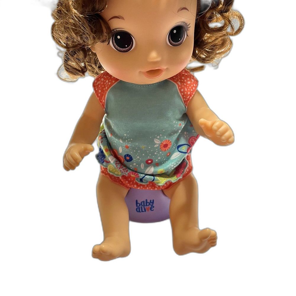 Baby Alive Potty Dance Baby Talking and Wetting Brown Hair Doll